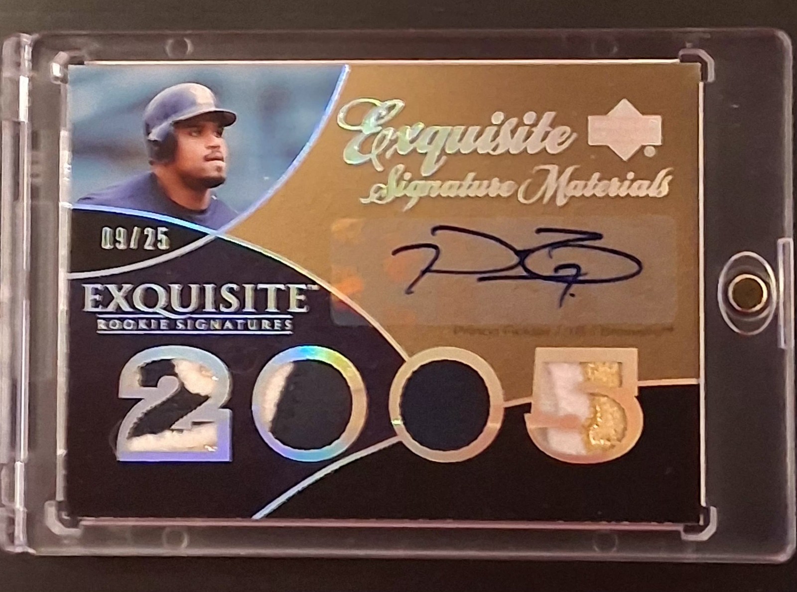 ’07 Exquisite Rookie Sign #ESM-PF Prince Fielder Exq. Signature Materials 09/25