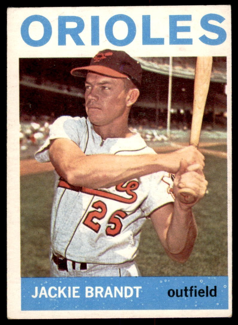 1964 Topps #399 JACKIE BRANDT Baltimore Orioles EX-EX+