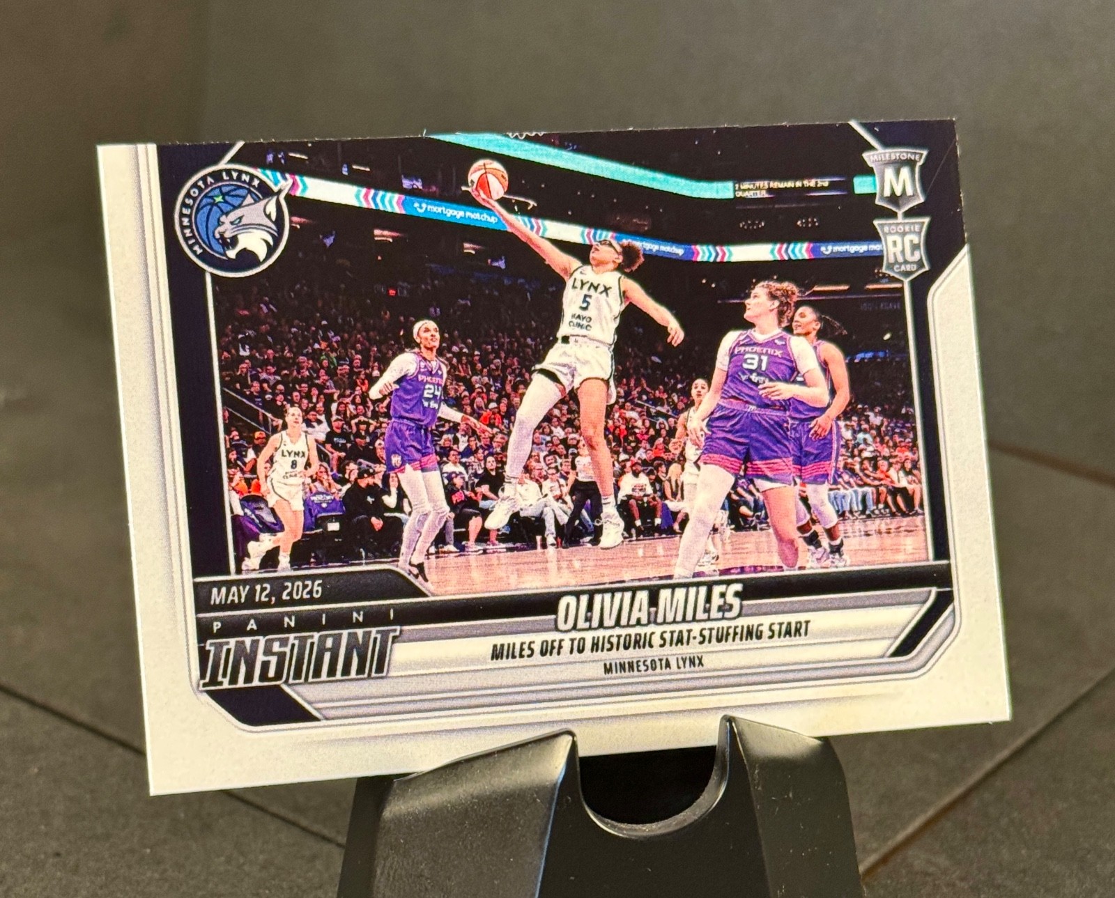 Olivia Miles 2026 Panini Instant ROOKIE CARD SP MN Lynx #49 WNBA 1 of 249 🔥