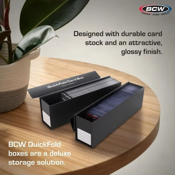 Card Storage Boxes QUICK FOLD 3 Pack Magnetics & Top loaders