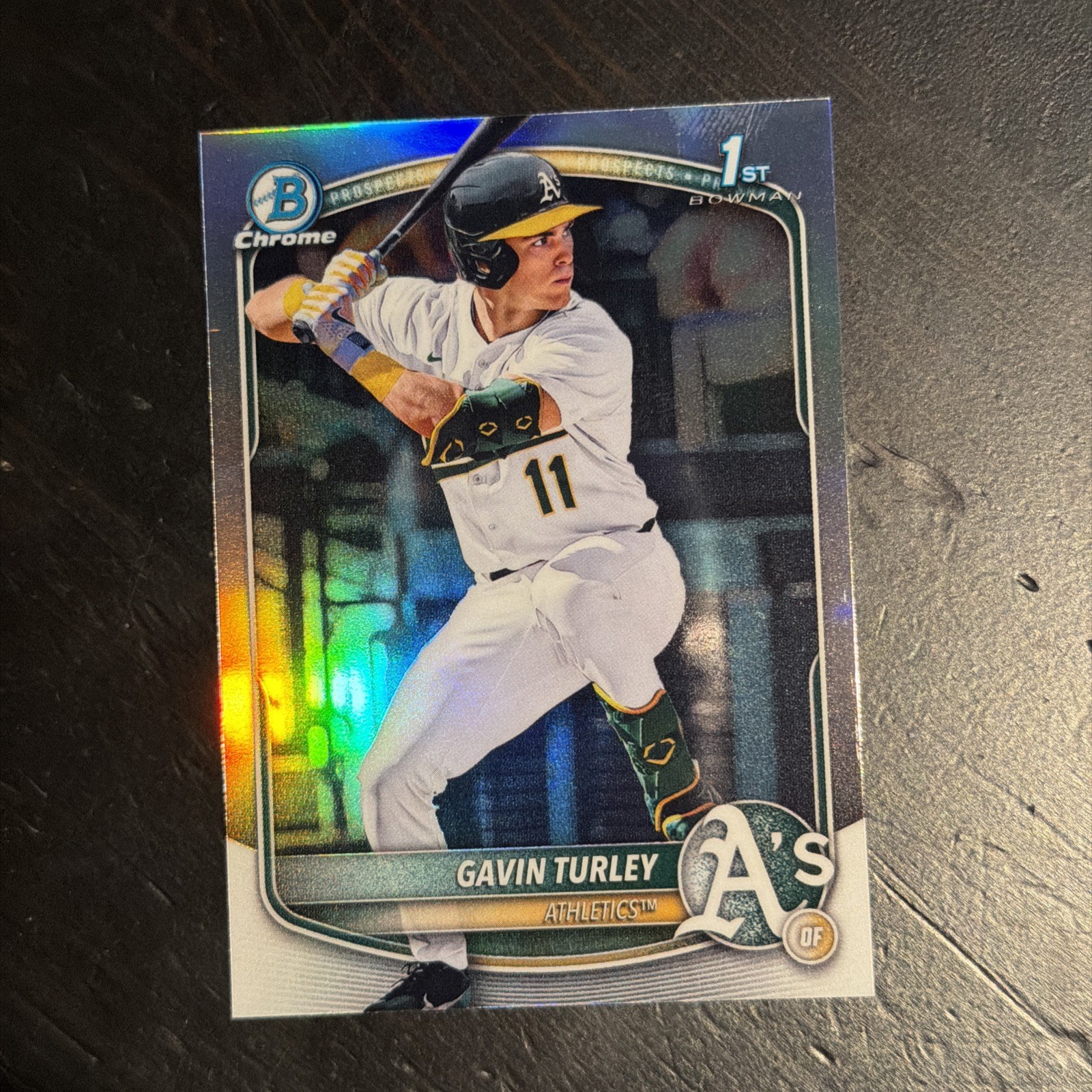 Gavin Turley 2025 Bowman Chrome Draft Refractor – 1st Bowman – Athletics ⭐️ OF