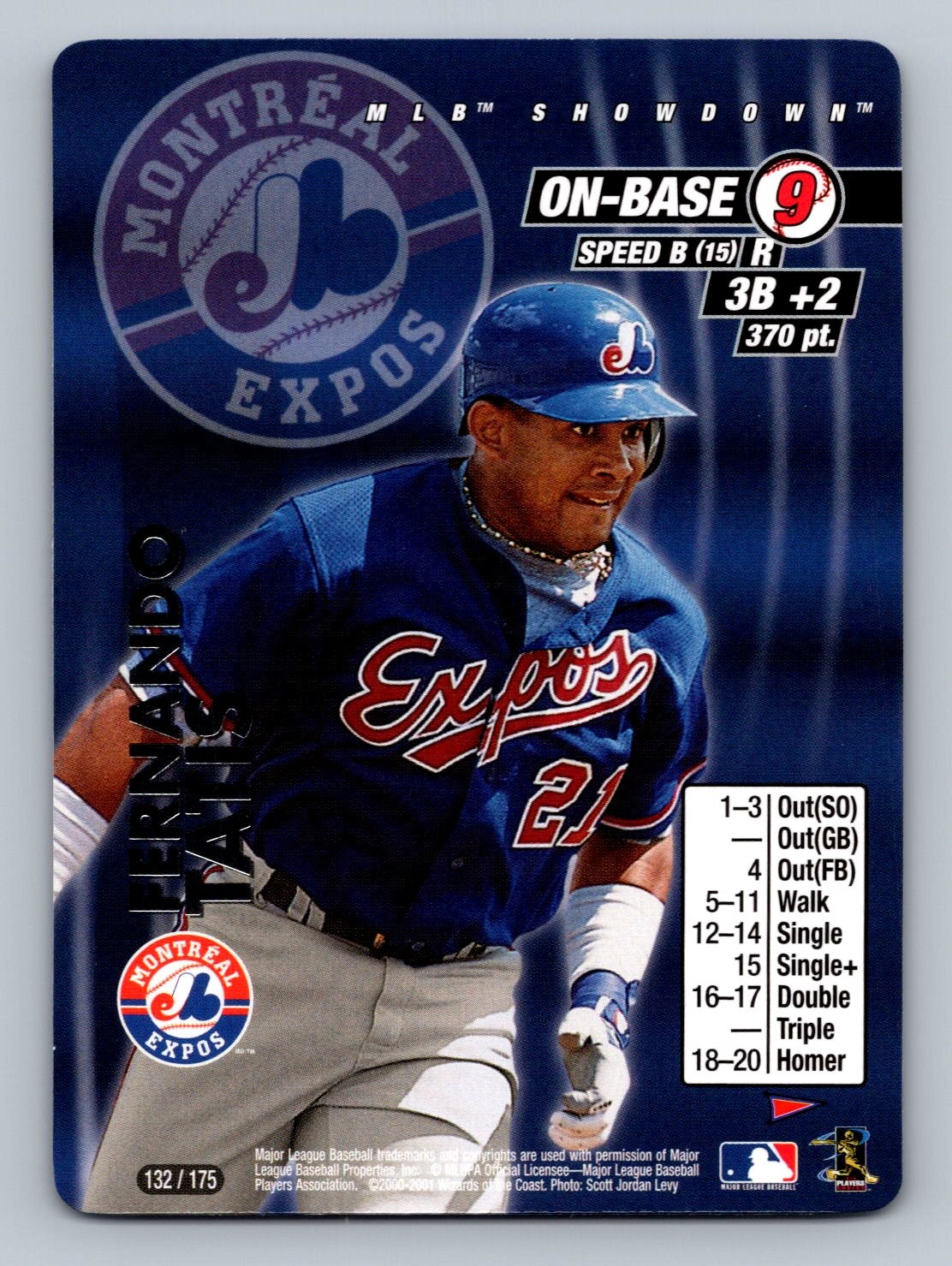 2001 MLB Showdown Pennant Run Fernando Tatis #132