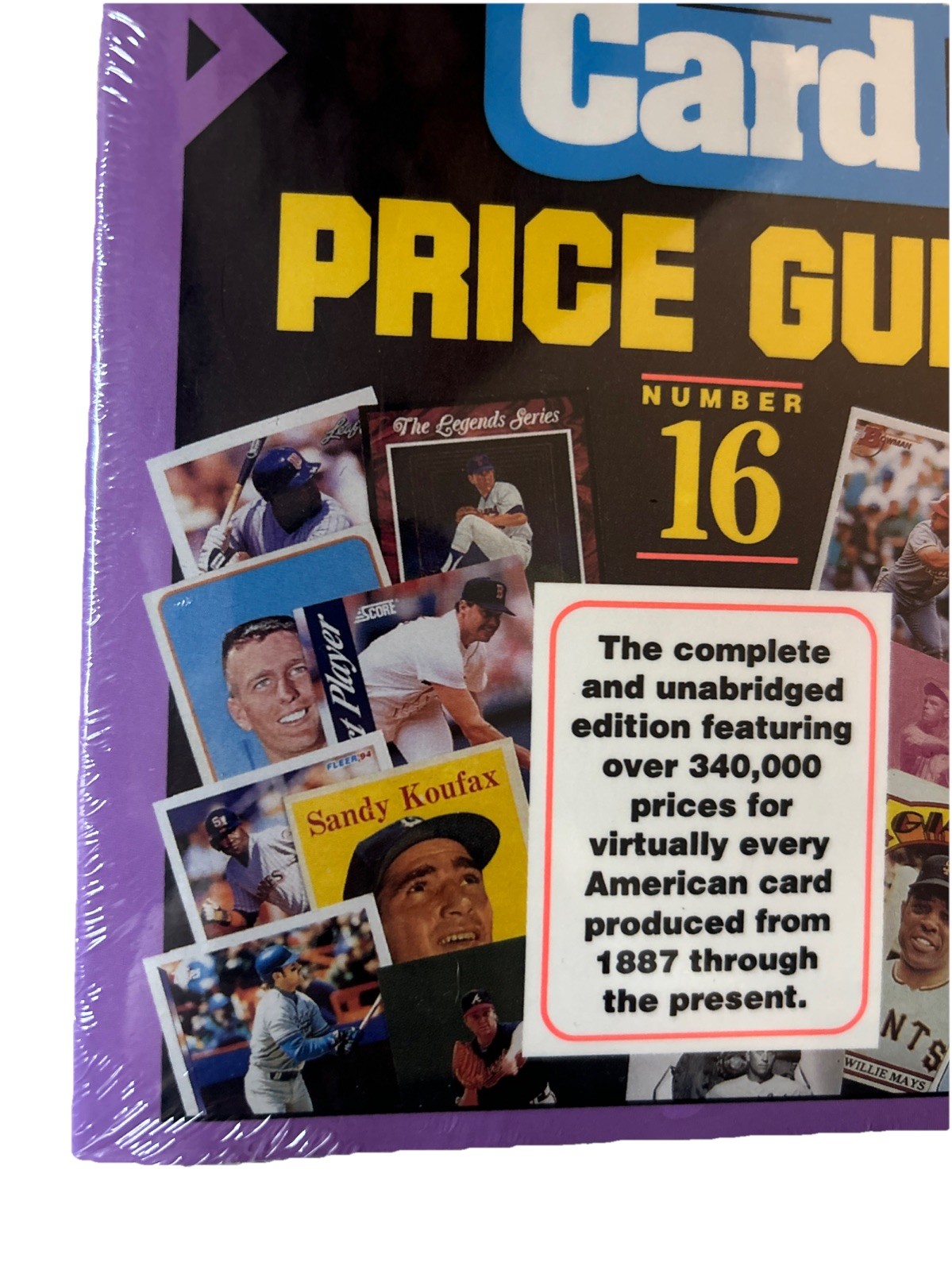 SEALED 1994 Beckett Sport Americana Baseball Card Price Guide #16 Paperback