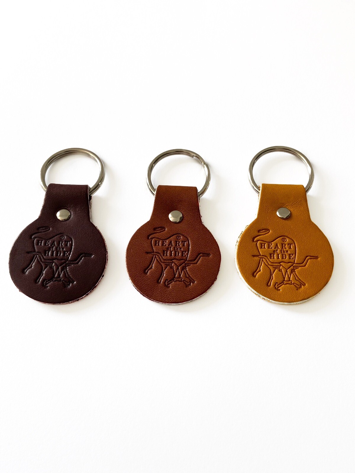 Rawlings Heart of the Hide Leather Key Chain Key Ring Keychain – Light Brown