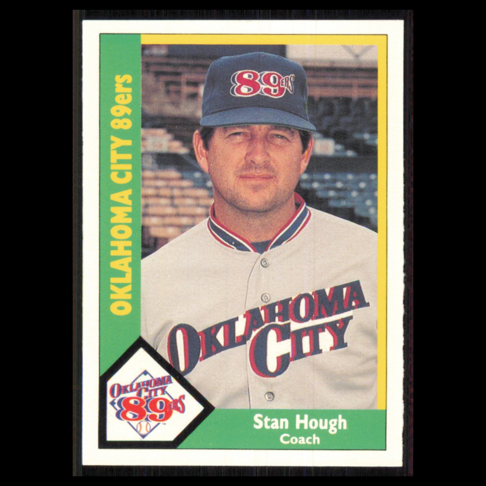 Stan Hough #173 1990 CMC Minor League Oklahoma City 89ers Baseball Card MLB NM