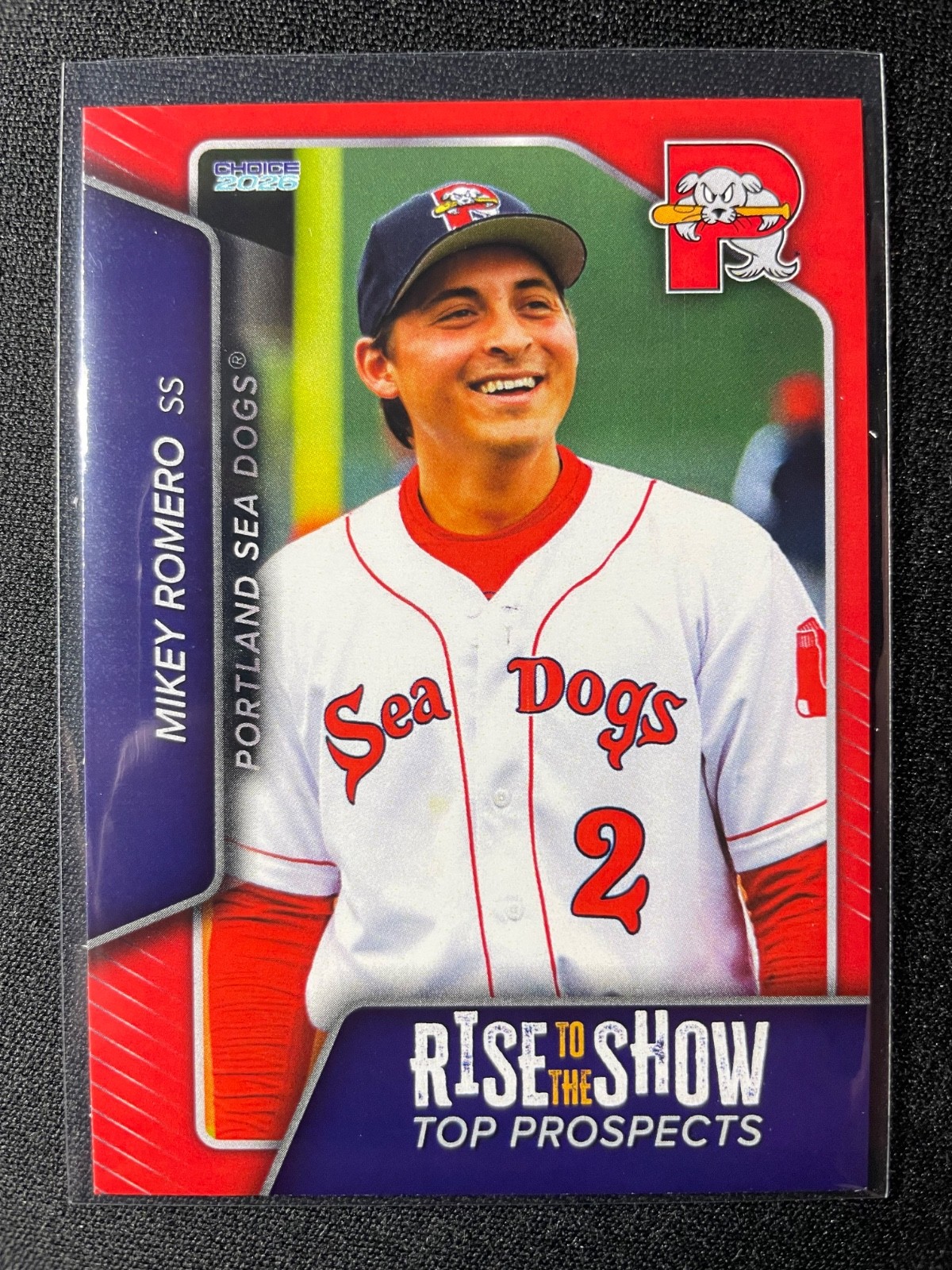 2026 Choice Portland Sea Dogs Mikey Romero Top Prospects (Red Sox) 500 MADE!!!