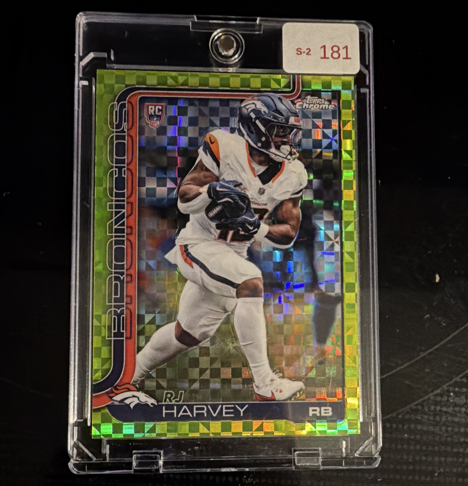 Topps 2025 Chrome RJ Harvey Denver Broncos Rookie #330 Football Trading Card