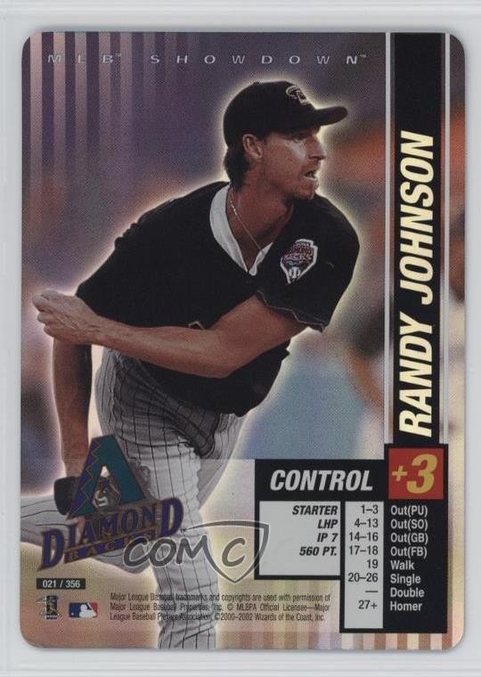2002 MLB Showdown Foil Randy Johnson #021 HOF 17hq