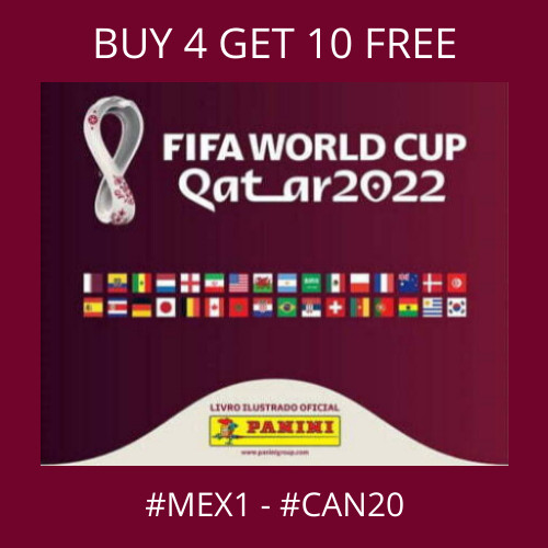 2022 FIFA World Cup Qatar – Panini Stickers – #MEX1 – #CAN20