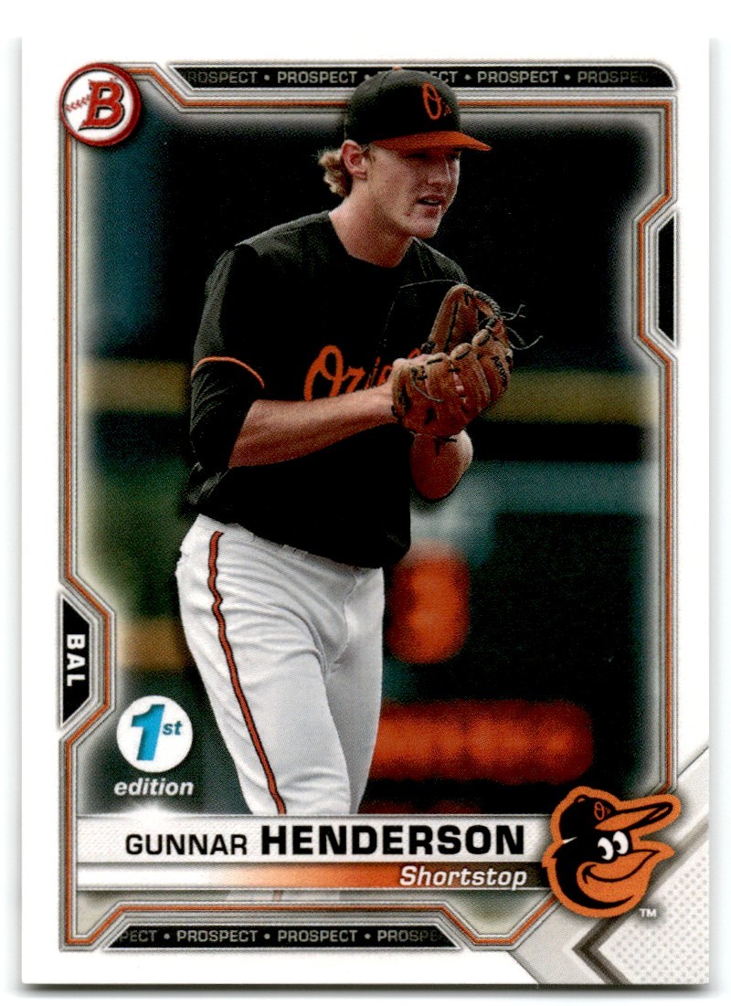 2021 Bowman 1st Edition Gunnar Henderson Baltimore Orioles #BFE-49