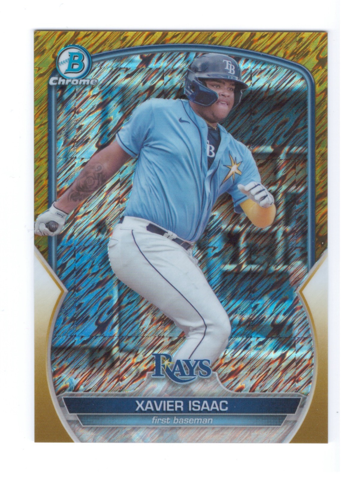 2023 Bowman Xavier Isaac Gold Shimmer #’d /50 Rays Pre Rookie FREE SHIPPING!!