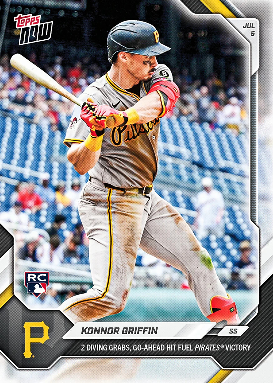 2026 Topps Now MLB Konnor Griffin RC #417 Pittsburgh Pirates – PRESALE