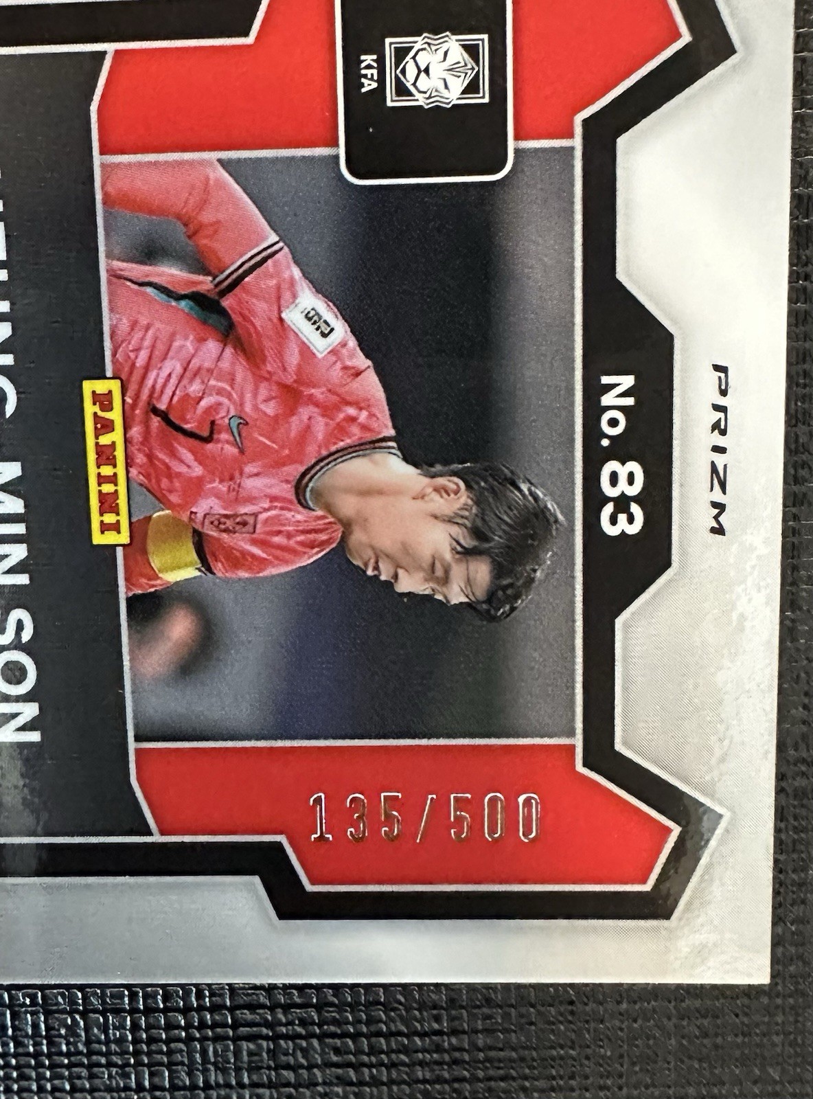 SON Heung-Min Panini Monopoly FIFA World Cup LIGHT BLUE Prizm & RED SHIMMER /100