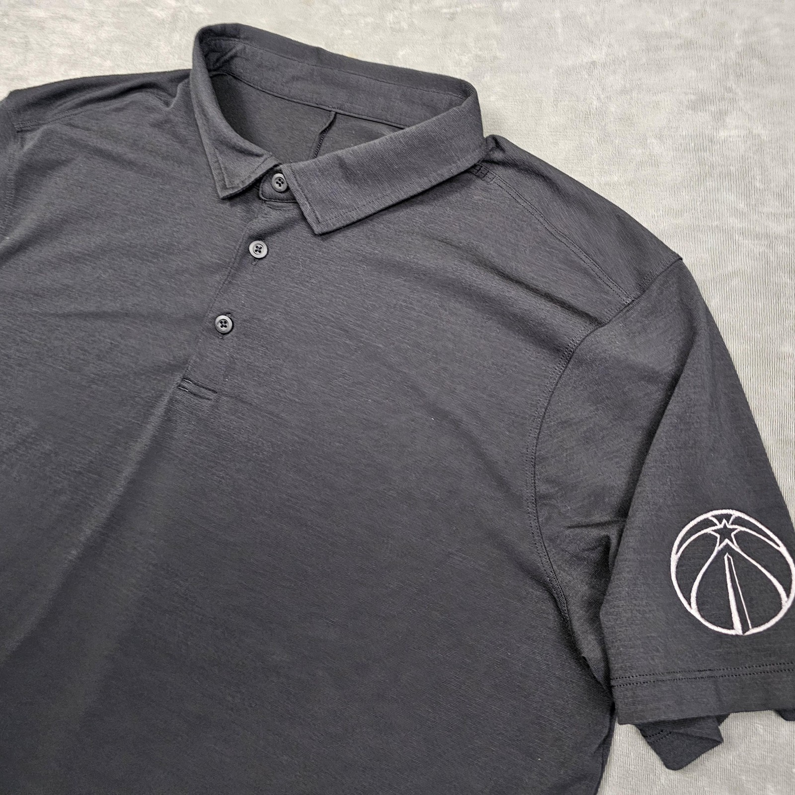 Washington Wizards Shirt Mens XL Black NBA Basketball Lululemon Short Sleeve