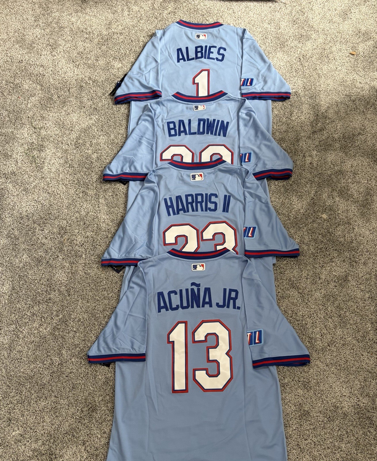 Baldwin/Acuna Jr./Harris II/ Albies Atlanta Braves City Connect Jerseys!
