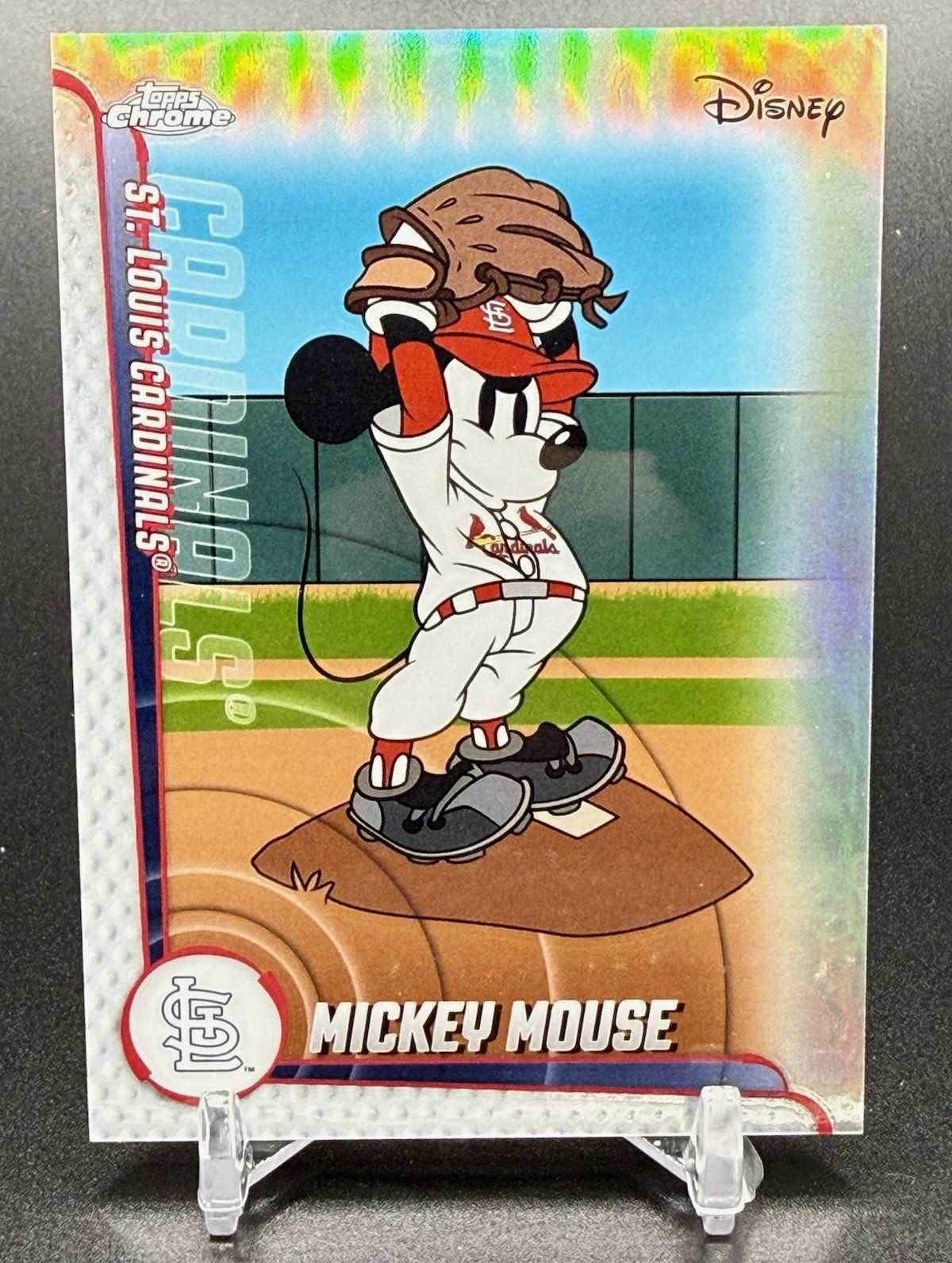 Topps Chrome Disney 2026 Mickey Mouse St. Louis Cardinals Insert MLBH-46