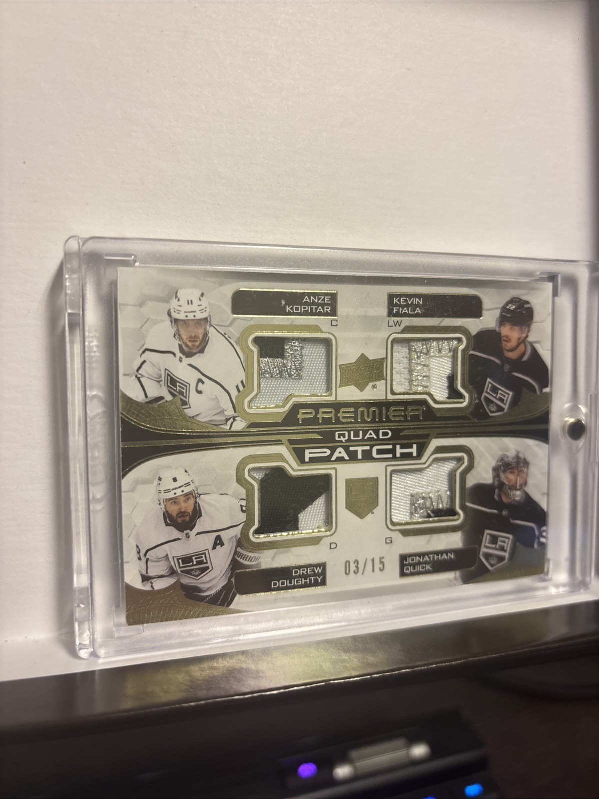 2022-23 Upper Deck Premier – Premier Quad Jersey Relics Kings #3/15