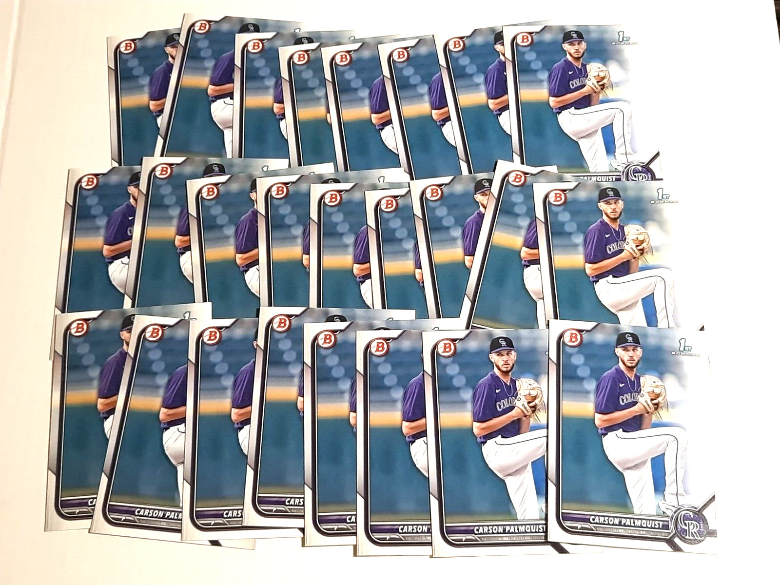 Carson Palmquist 2022 1st Bowman Draft BD-31 Rookie RC Rockies Lot B Of 25