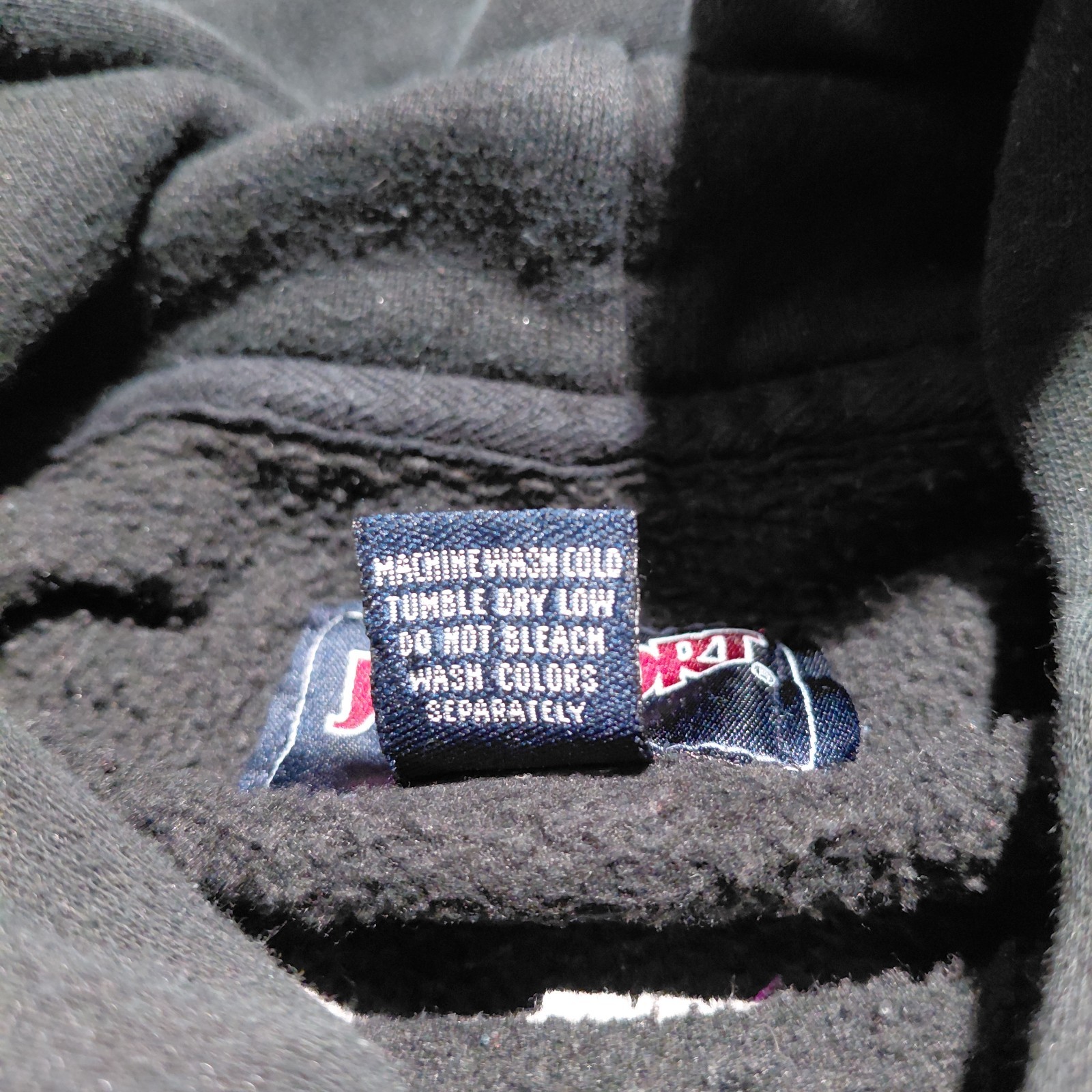 VTG Capital University Cbus OH Black Varsity Patch Jansport Hoodie Sweatshirt L