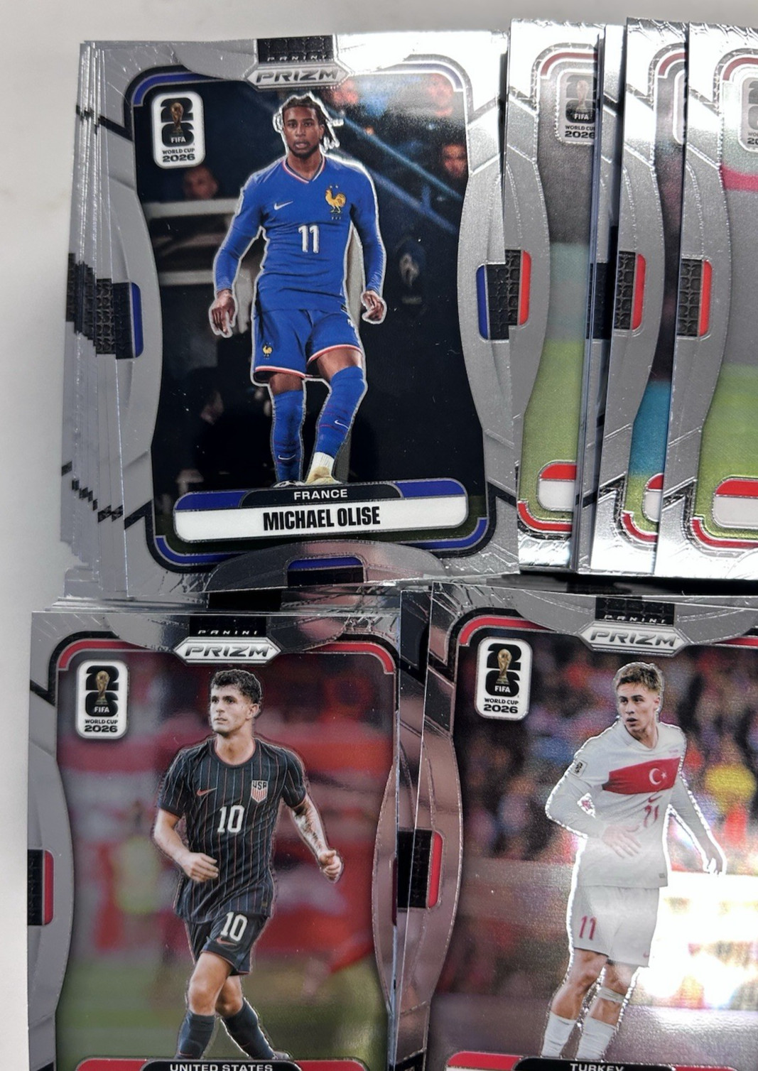 2026 Prizm FIFA World 640 BASE CARD LOT OLISE PELE VINI JR MODRIC PULISIC & MORE