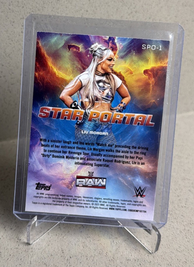 Liv Morgan Star Portal Insert 2025 Topps WWE Universe #SPO-1 Base Judgment Day