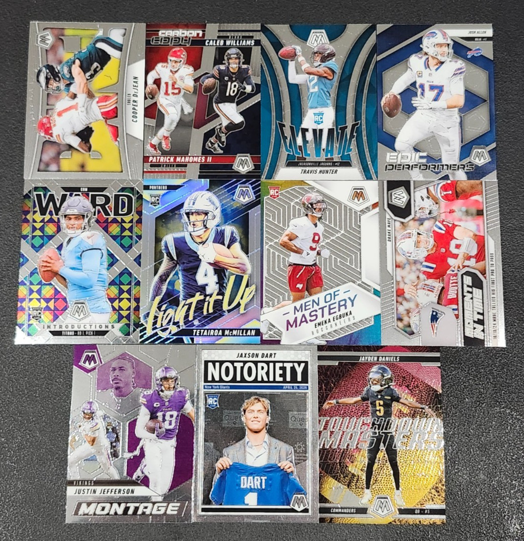 2025 Mosaic Football INSERTS with Rookies You Pick – 2 Card Minimum