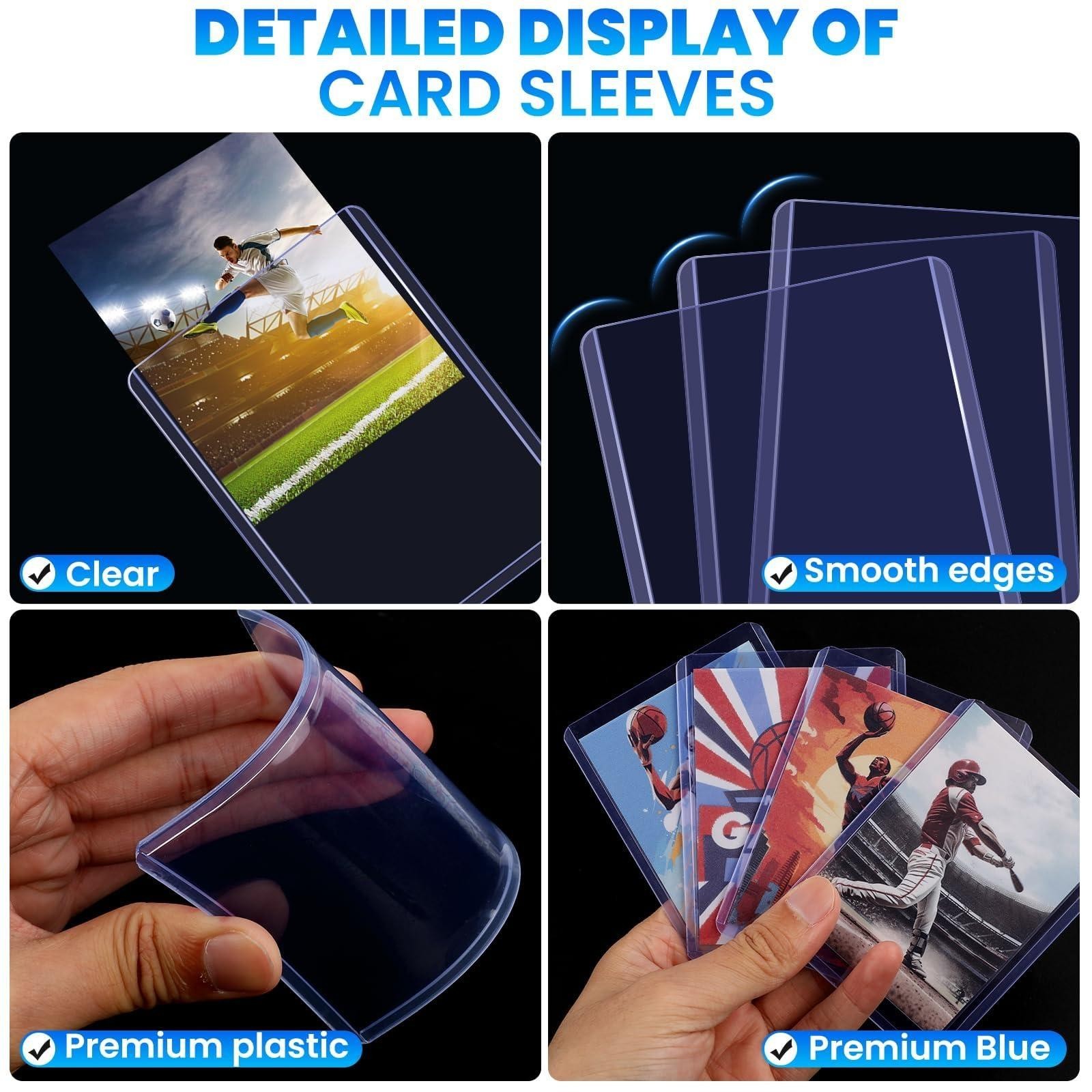 400 Trading Card Sleeves & Holders – 200 Hard 3″x4″ Toploaders + 200 Soft Penny.