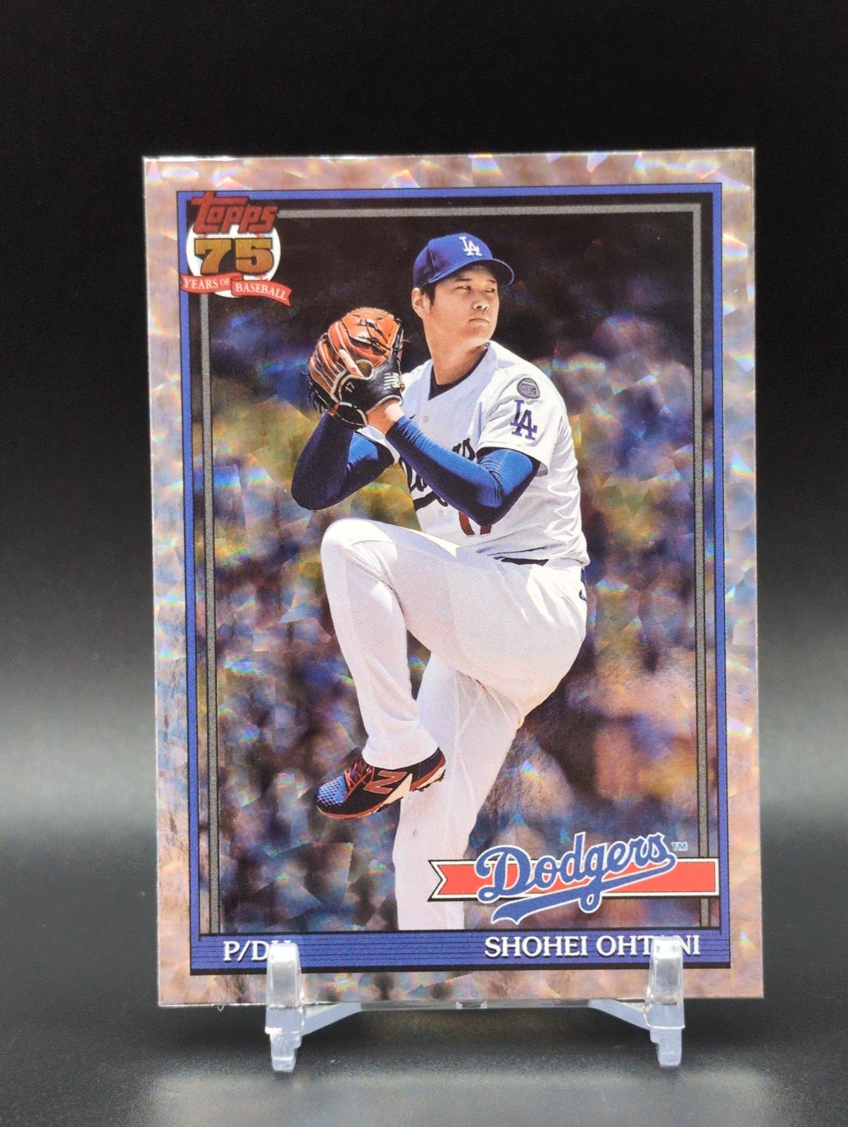 Topps 2026 Series 1 Shohei Ohtani Dodgers #T91-100 Crackle Foilboard