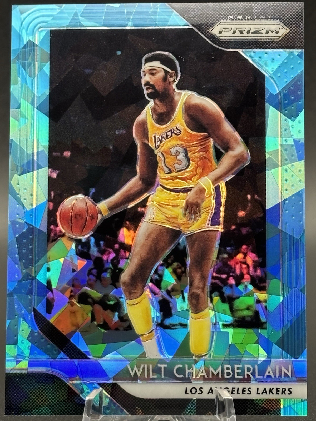 2018-19 Panini Prism Wilt Chamberlain #205 Blue Ice /99