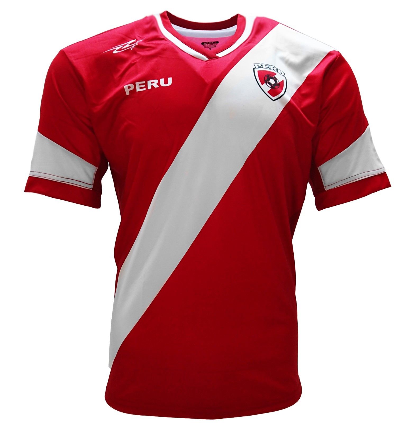 PERU 2017 Jersey New Arza Soccer Red For Men 100% Polyester