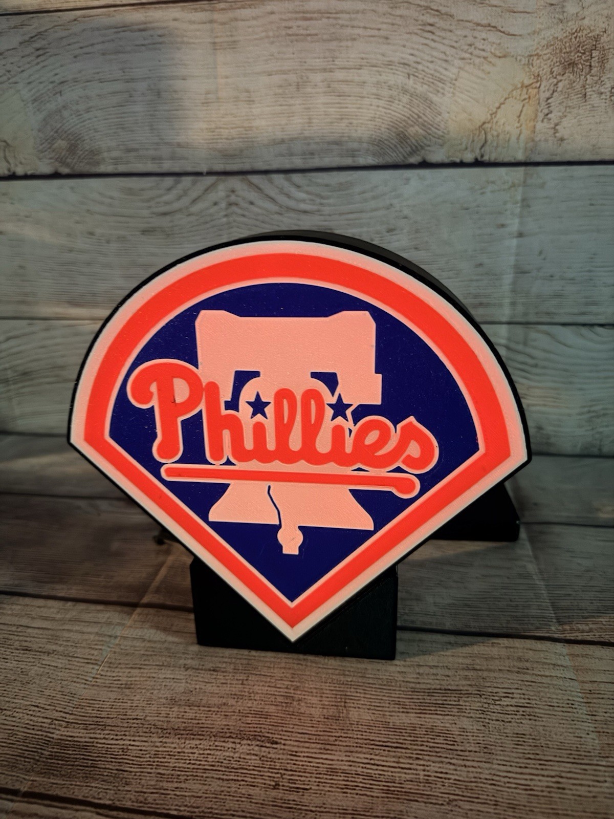 Philadelphia Phillies Custom Logo LED Light Box Multicolor With Remote