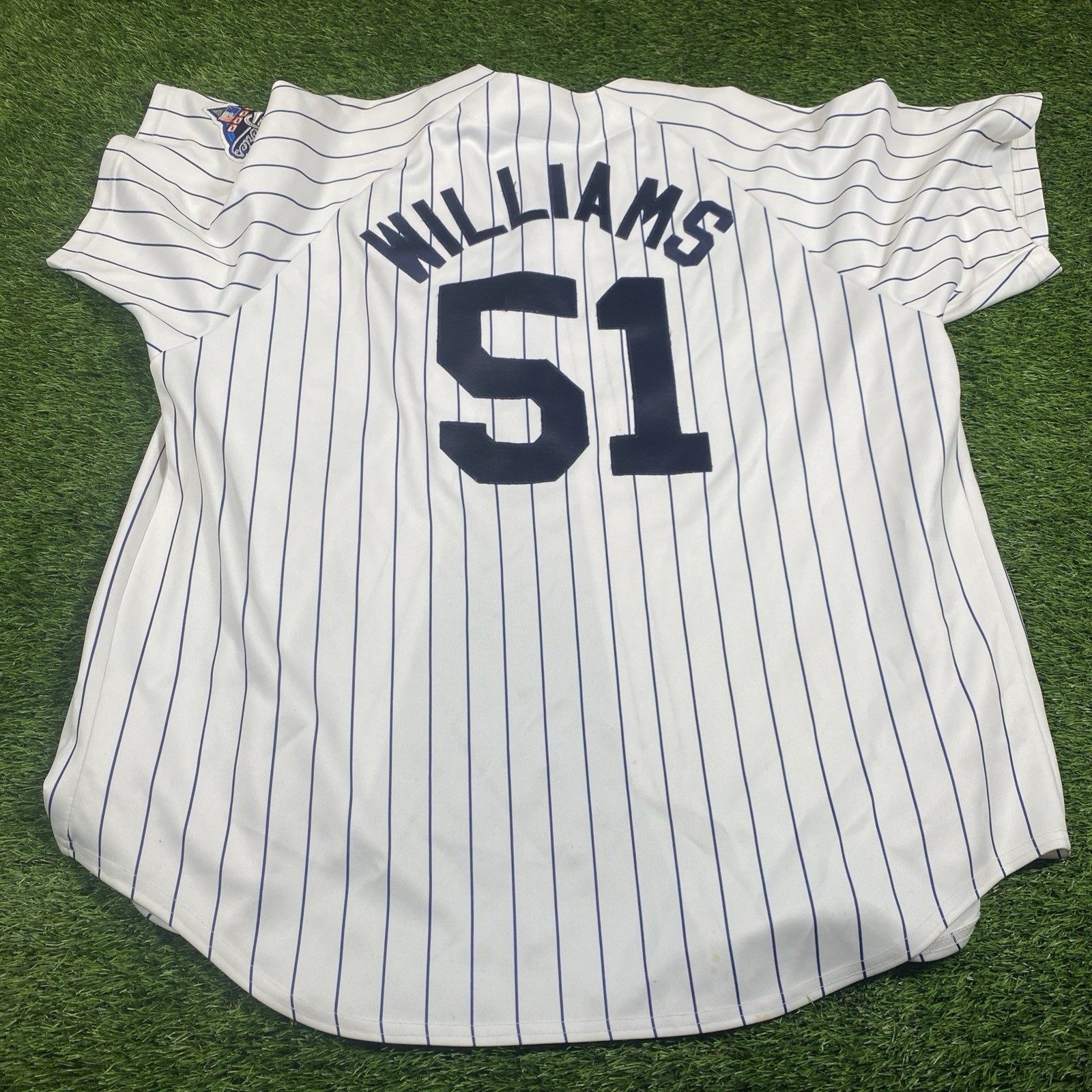 Bearnie Williams New York Yankees Majestic Jersey Mens 2XL World Series 2000 MLB