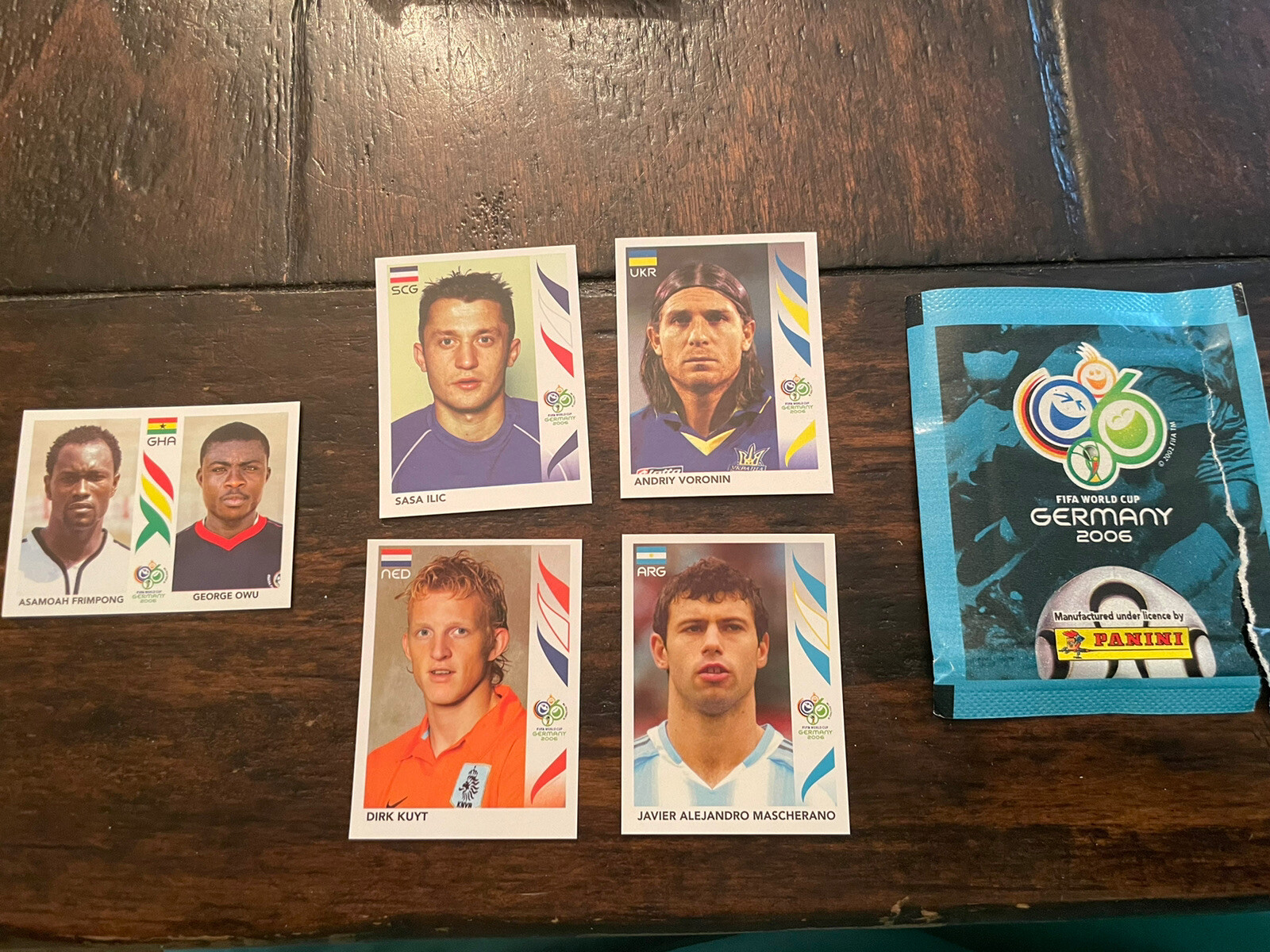 (1) Sealed Pack (5 Stickers) Germany 2006 Panini FIFA World Cup Soccer Messi RC!