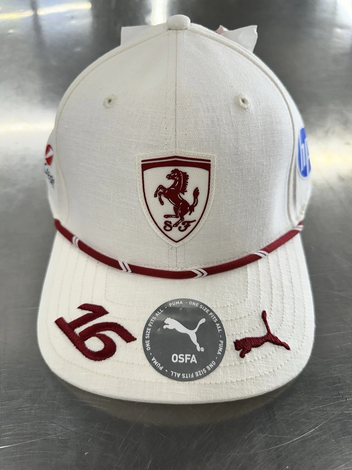 2026 F1 Scuderia Ferrari Charles Leclerc Monaco GP Formula One Hat Brand New