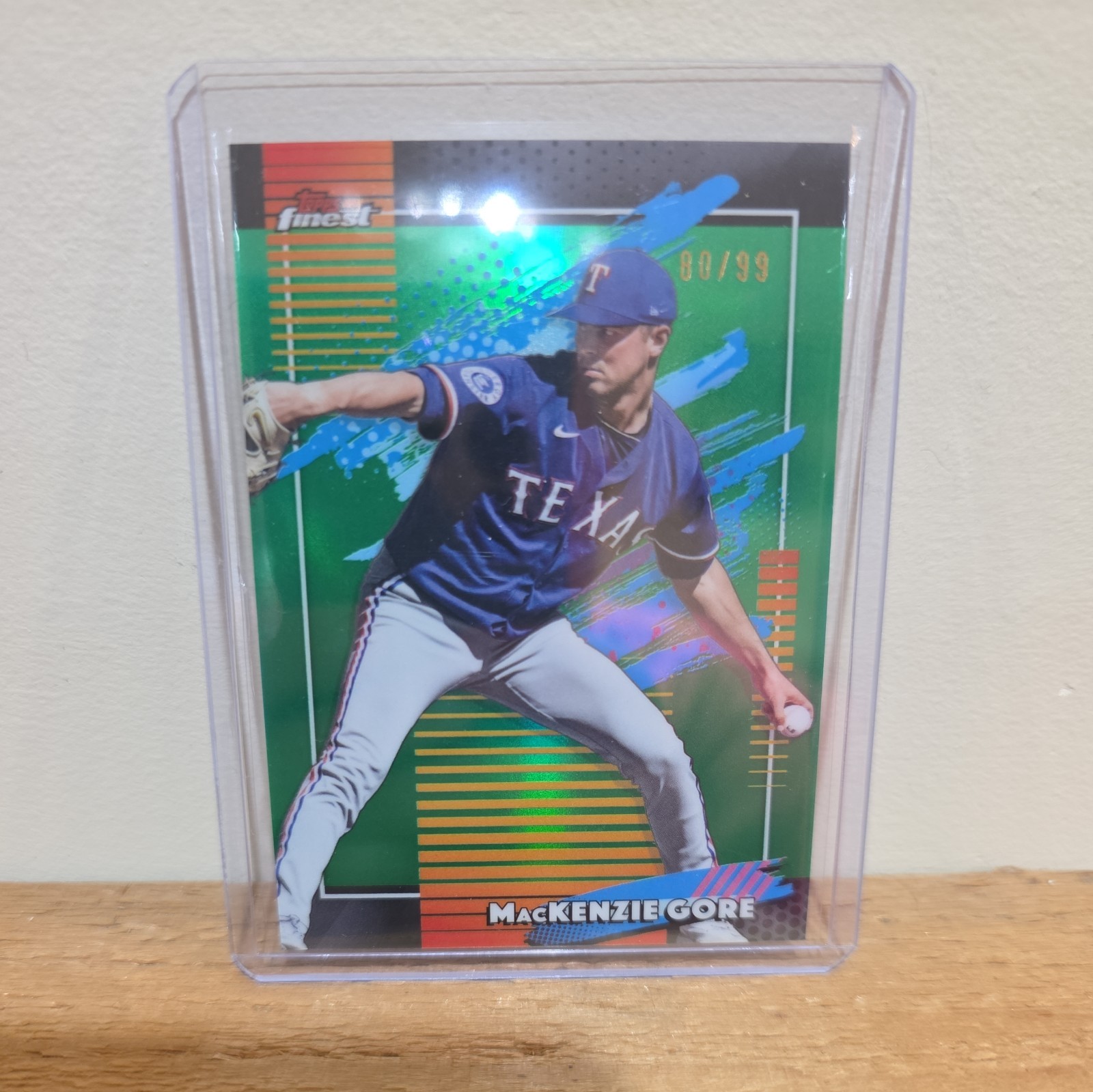 Topps 2026 Finest 🔥🔥MacKenzie Gore Uncommon Green /99 #148 Rangers🔥🔥