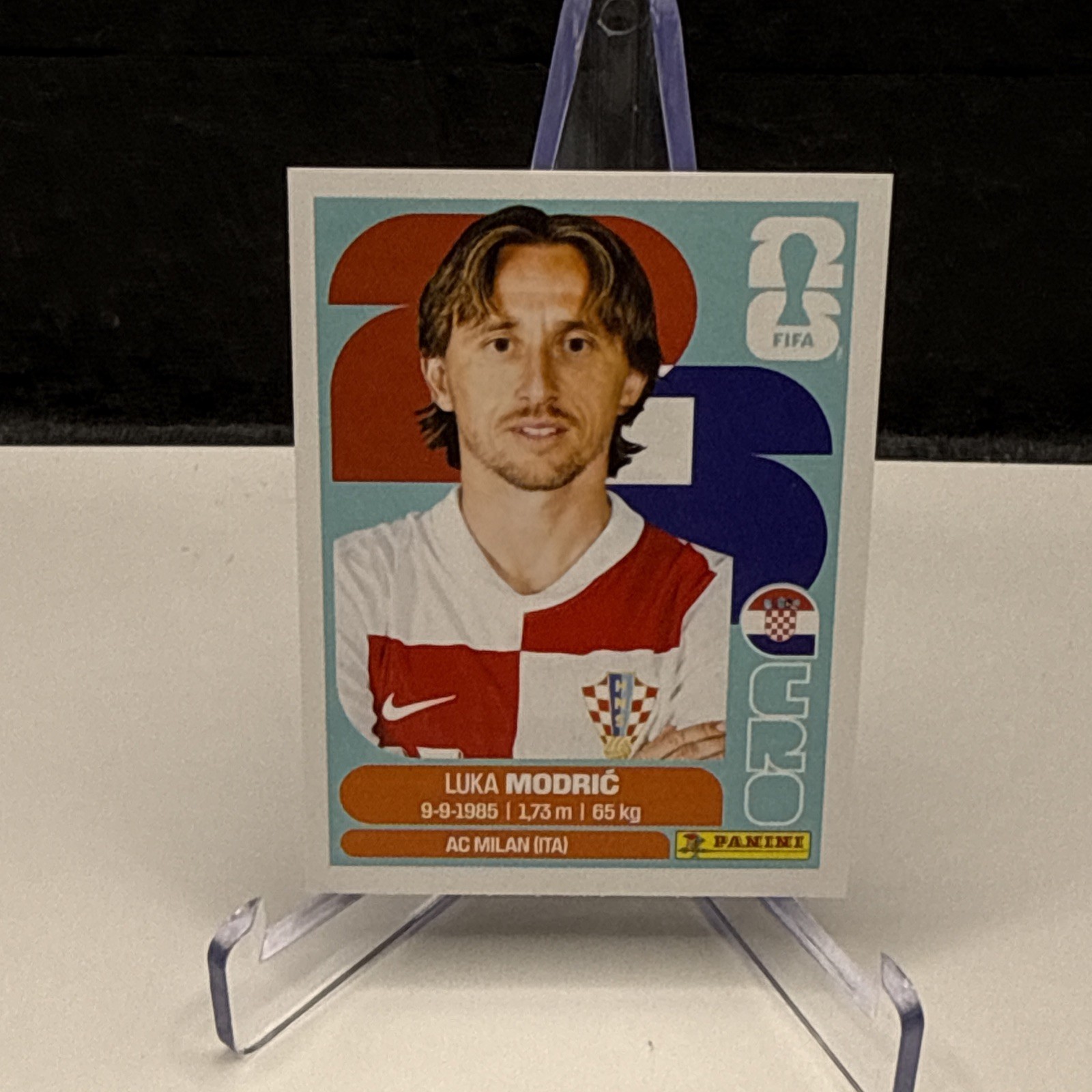 Luka Modric Panini FIFA World Cup 2026 Sticker CRO 9 Croatia AC Milan