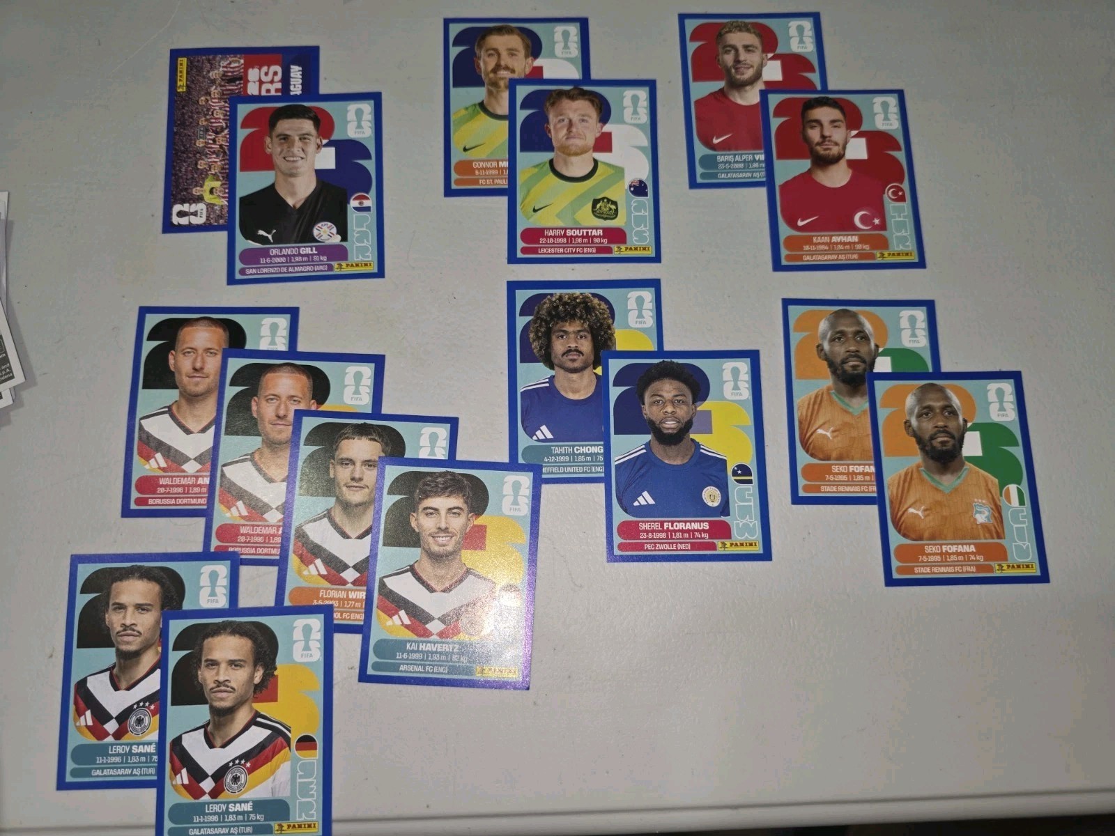 Panini 2026 World Cup Sticker Blue Border – Lot of 110