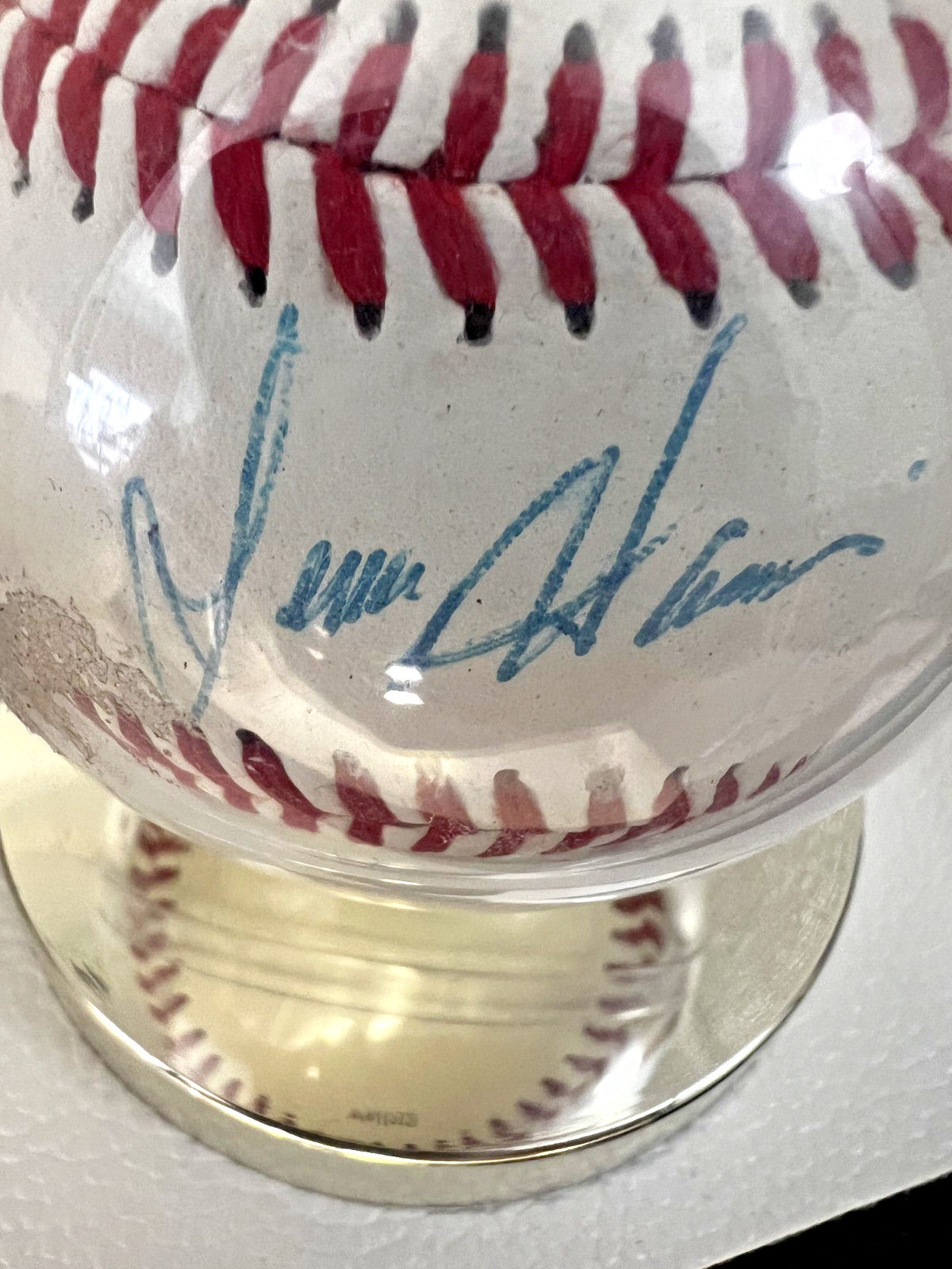 Two MLB Mystery Baseballs – One w/ Signature, one w/ Printed Replica Signatures