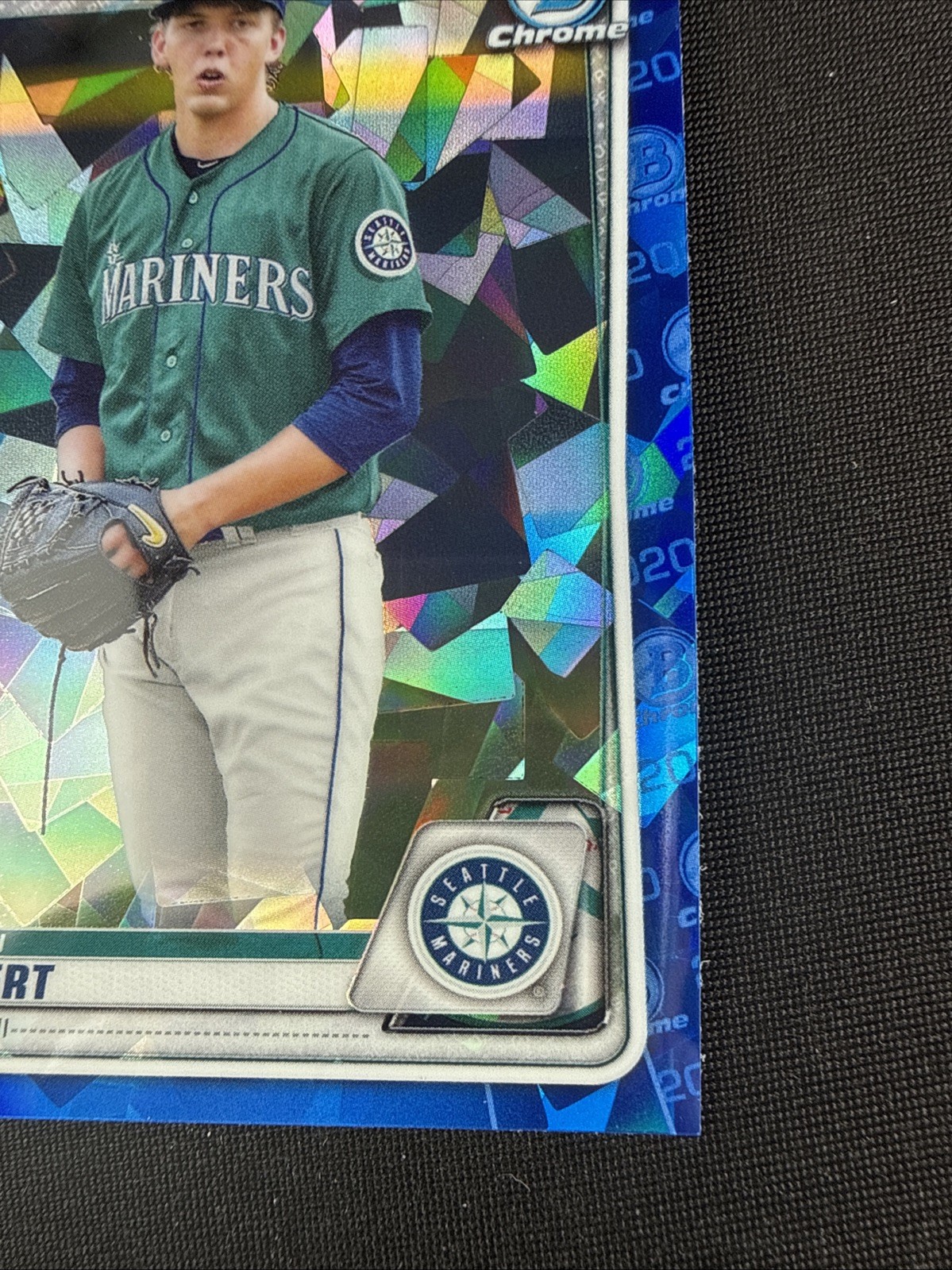 Logan Gilbert Rookie Card RC 2020 Bowman Draft Chrome Sapphire Edition #BD-37