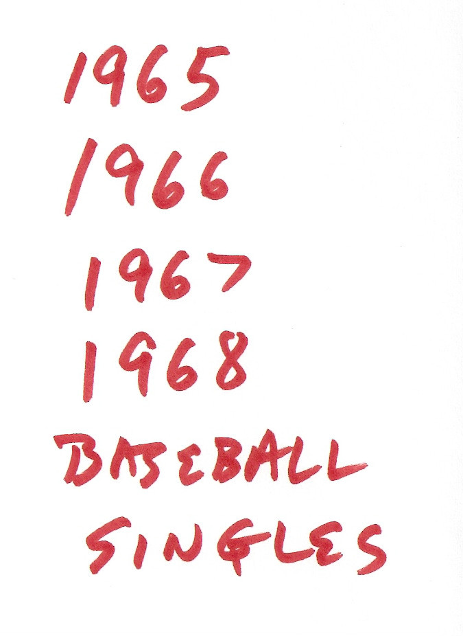 pick any 75 picks- you choose-from 1965 1966 1967 1968 Topps Baseball set lot