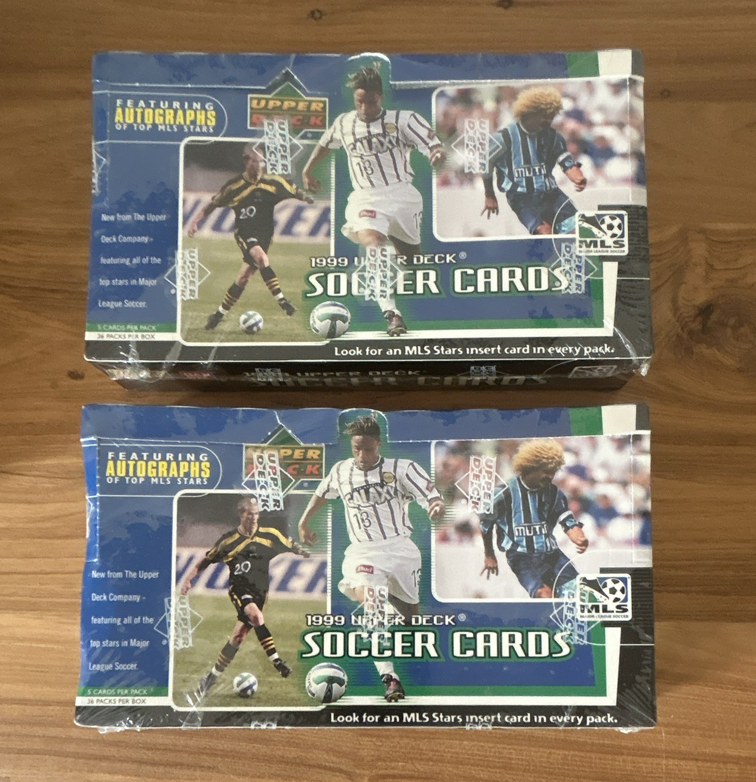 Upper Deck MLS 1999 Soccer Trading Card Boxes Lot of 2 w/ Autographs