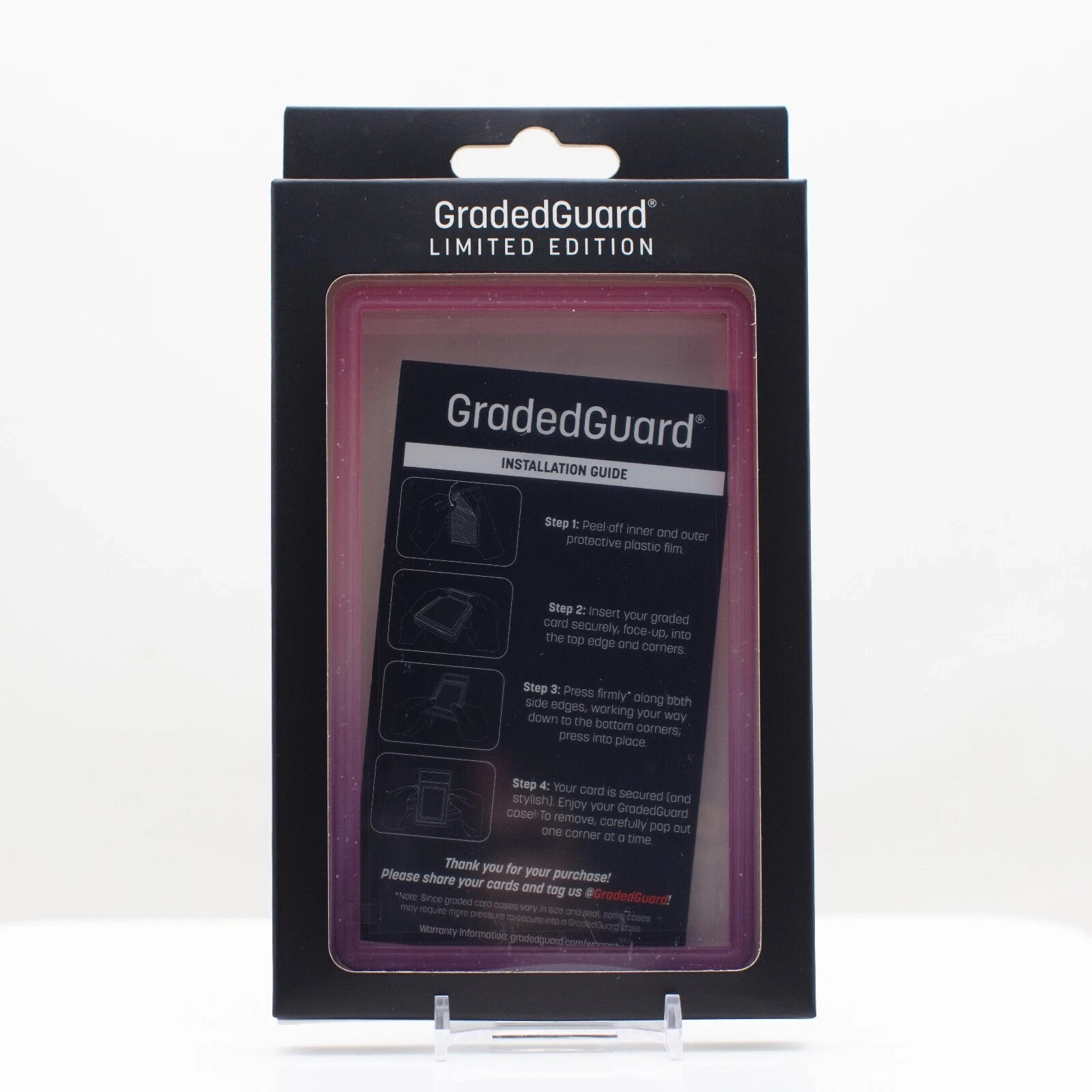 GradedGuard PSA Graded Card Case Guard Protector FUCHSIA Limited Edition