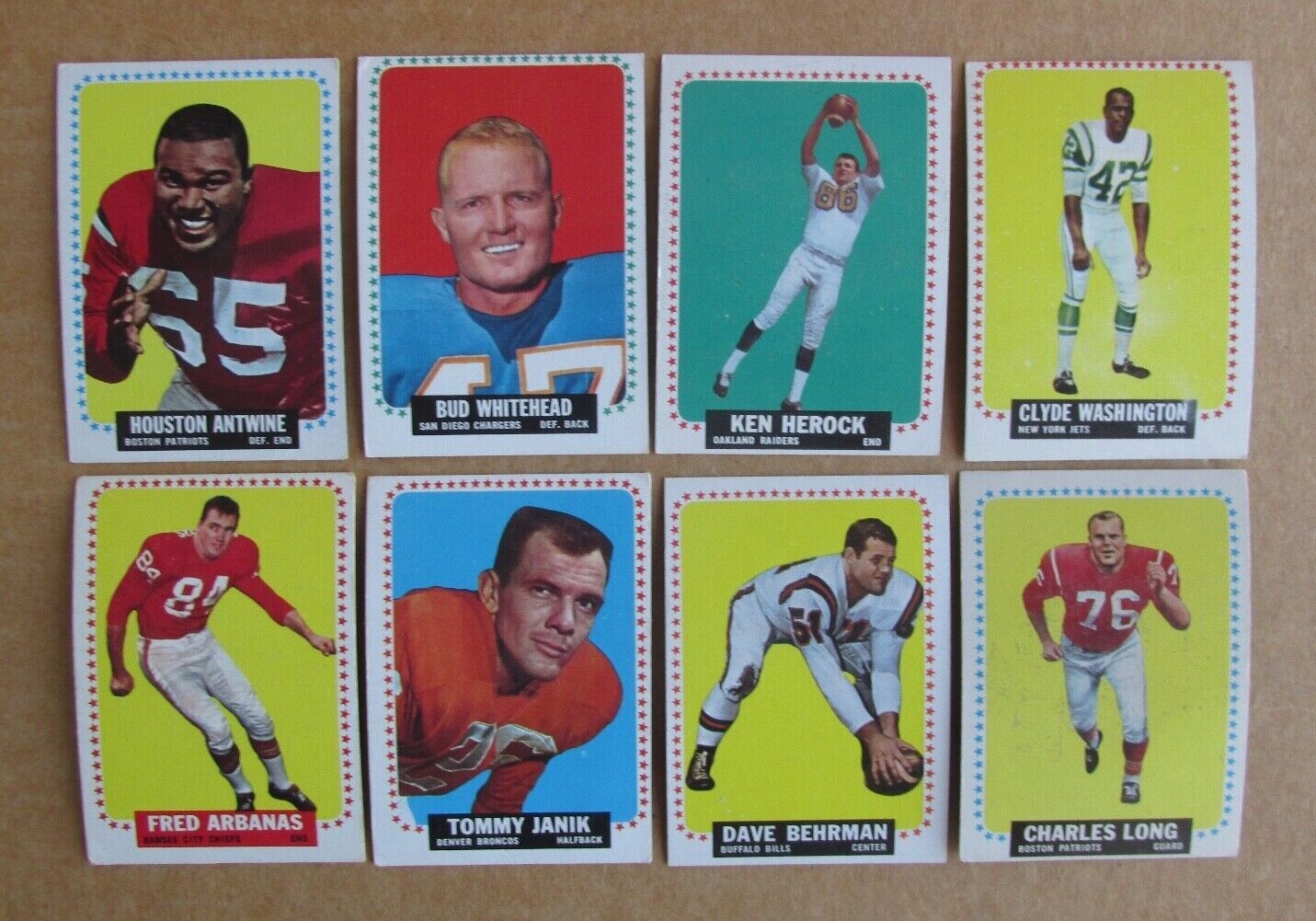 1964 TOPPS FOOTBALL CARD SINGLES COMPLETE YOUR SET PICK CHOOSE UPDATED 11/29