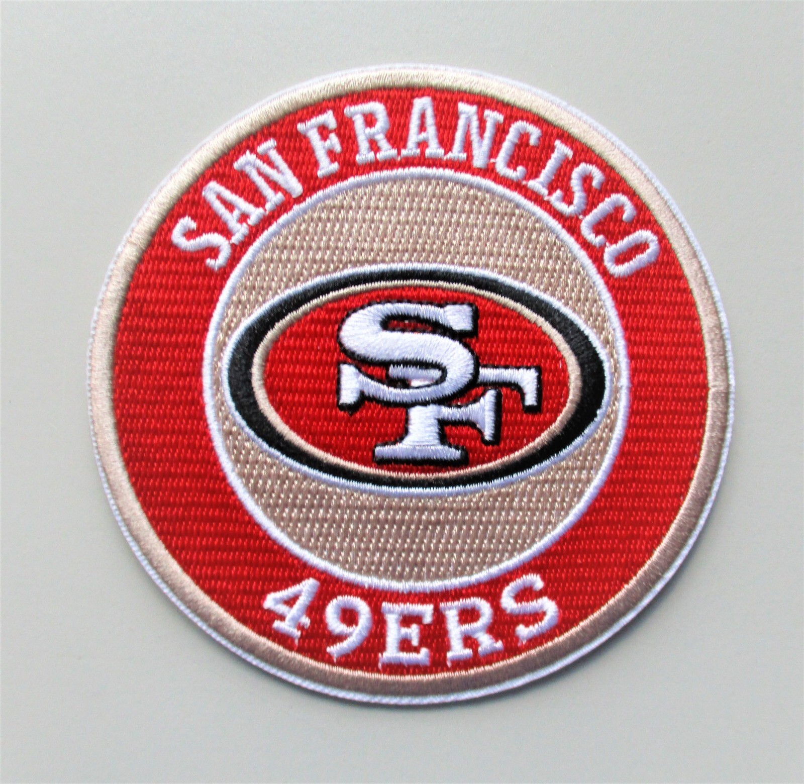 LOT OF (1) NFL SAN FRANCISCO 49ers LOGO PATCH APPROX. (TYPE G) ITEM # 68B