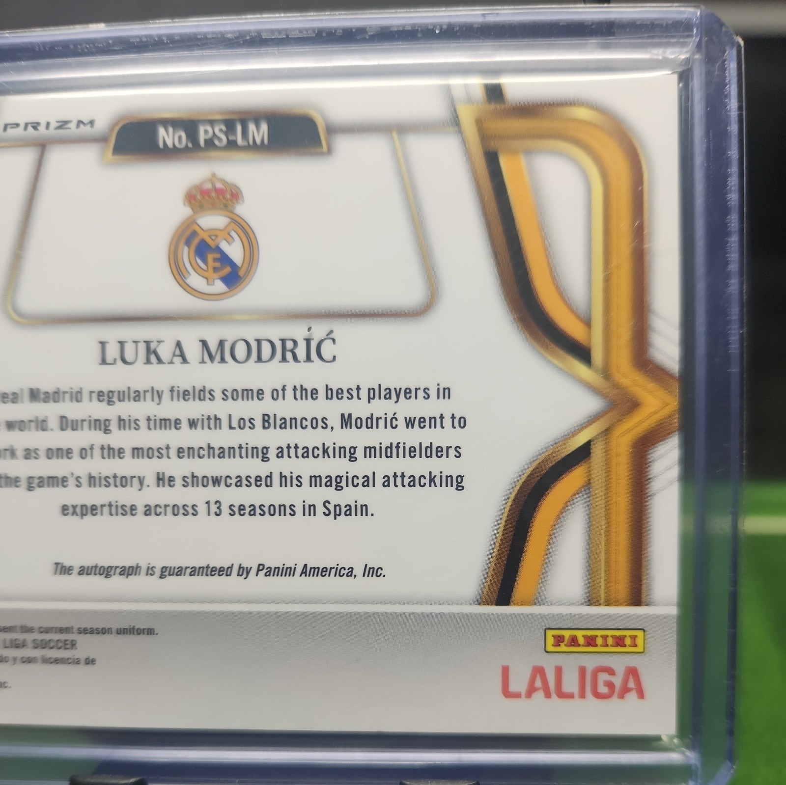 LUKA MODRIC 2025 SELECT LA LIGA PITCHSIDE PURPLE AUTO /10 Real Madrid