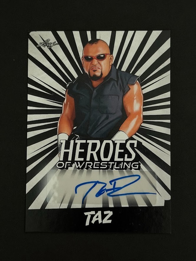 Taz Tazz 2023 Leaf Heroes Of Wrestling Autograph Card # BATZ1 WWE TNA ECW AEW