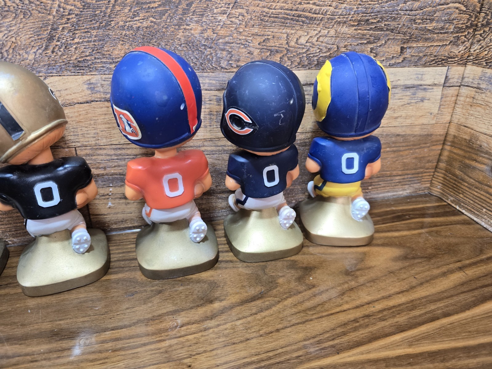 LOT Of 8 Vintage NFL Bobbleheads Nodders 70s Hong Kong Bears Lions Rams RARE