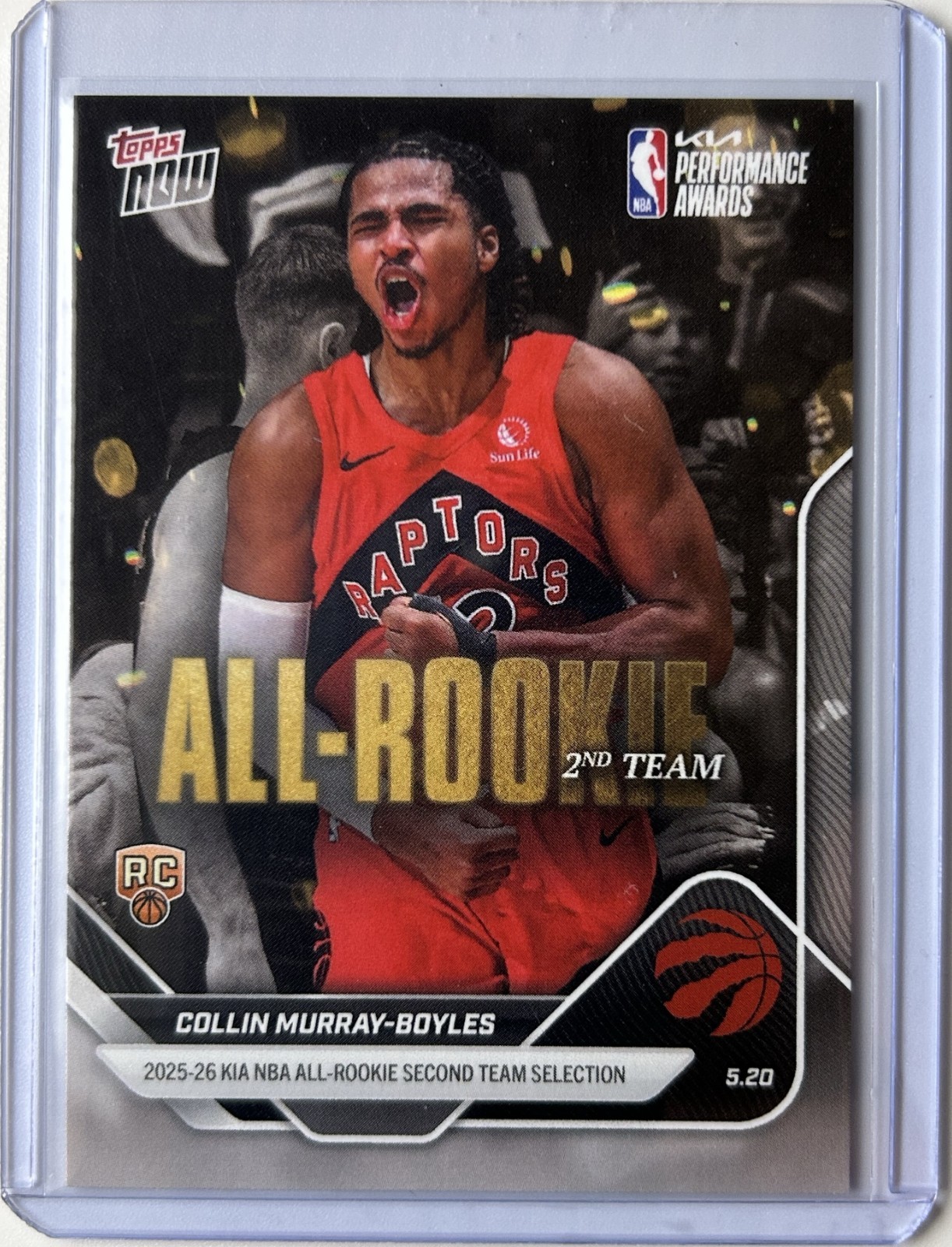 Collin Murray-Boyles 2025-26 NBA Topps Now #AR10 2nd All Rookie Team PR: 931