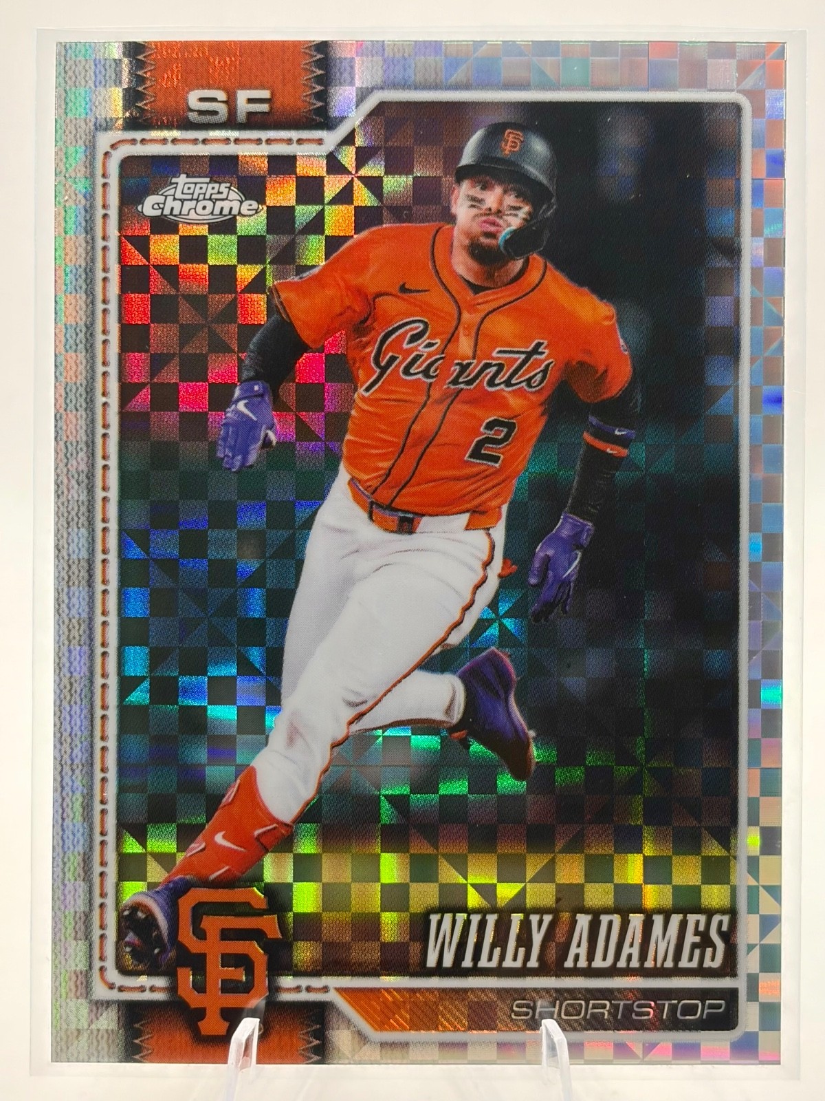 2026 Topps Chrome Willy Adames X-Fractor #140 Giants
