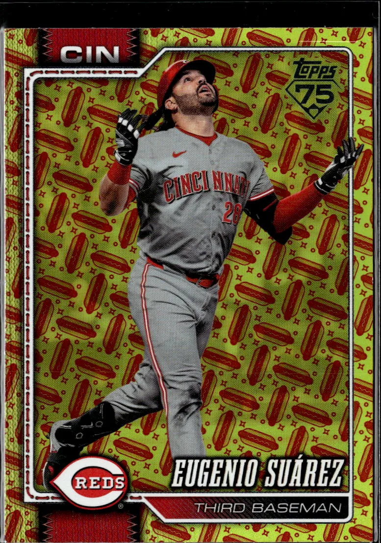Eugenio Suarez 2026 Topps Hot Dog Parallel SSP SHORTPRINT Cincinnati Reds
